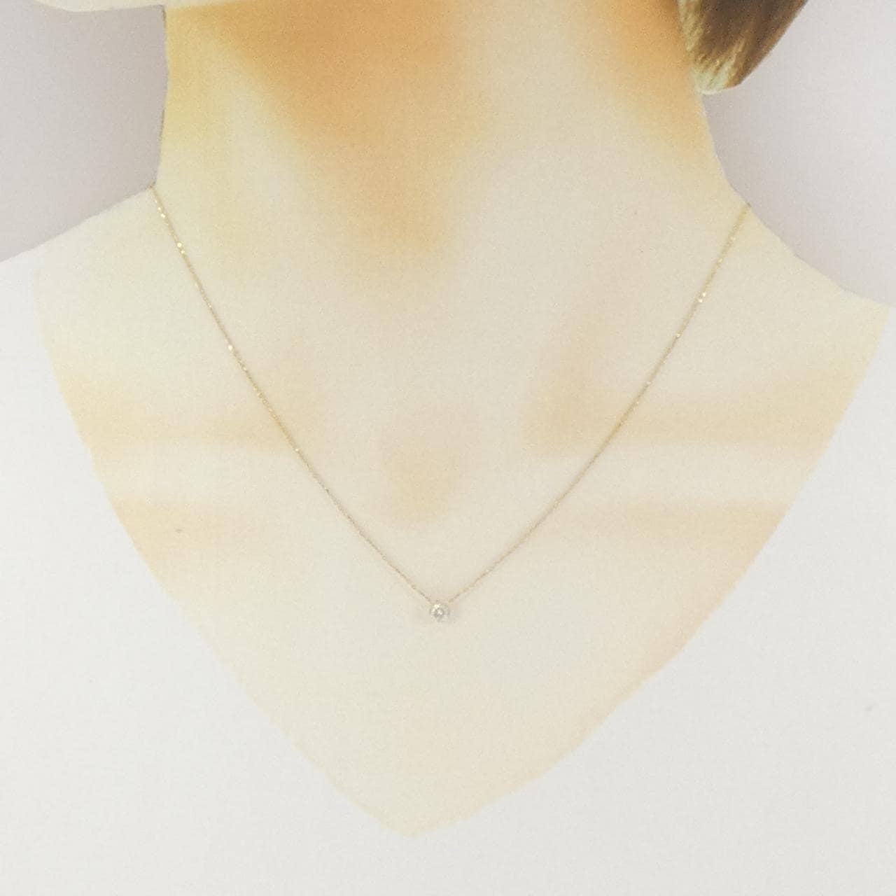 アガット ダイヤモンド ネックレス 0.2CT