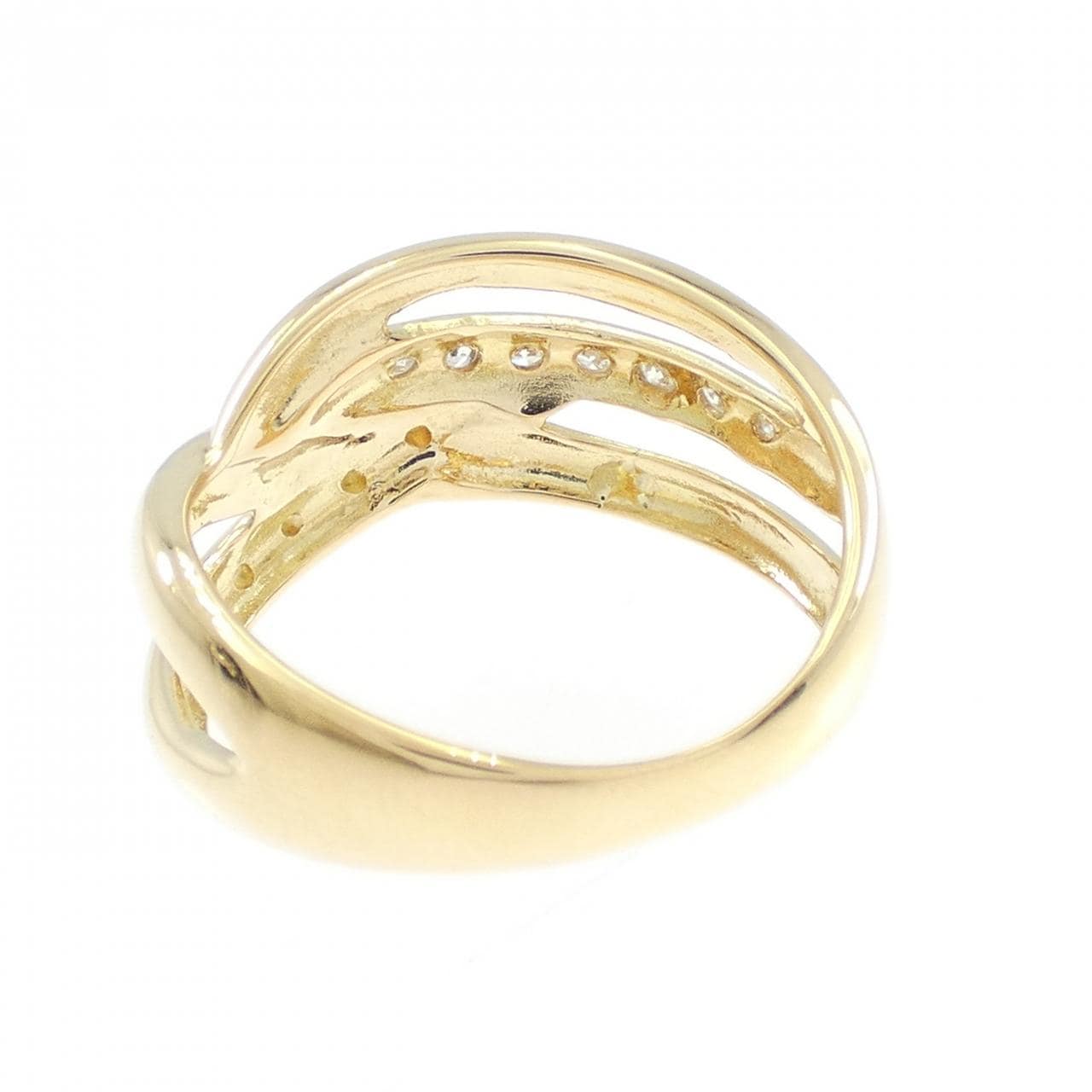 K18YG ダイヤモンド リング 0.08CT