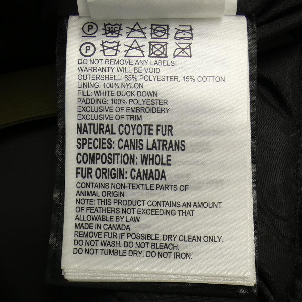 加拿大鵝CANADA GOOSE羽絨大衣