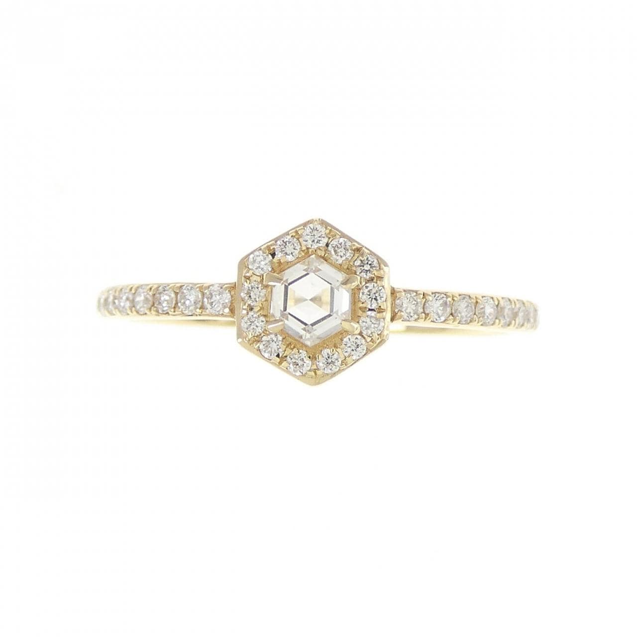 [BRAND NEW] K18YG Diamond ring 0.16CT
