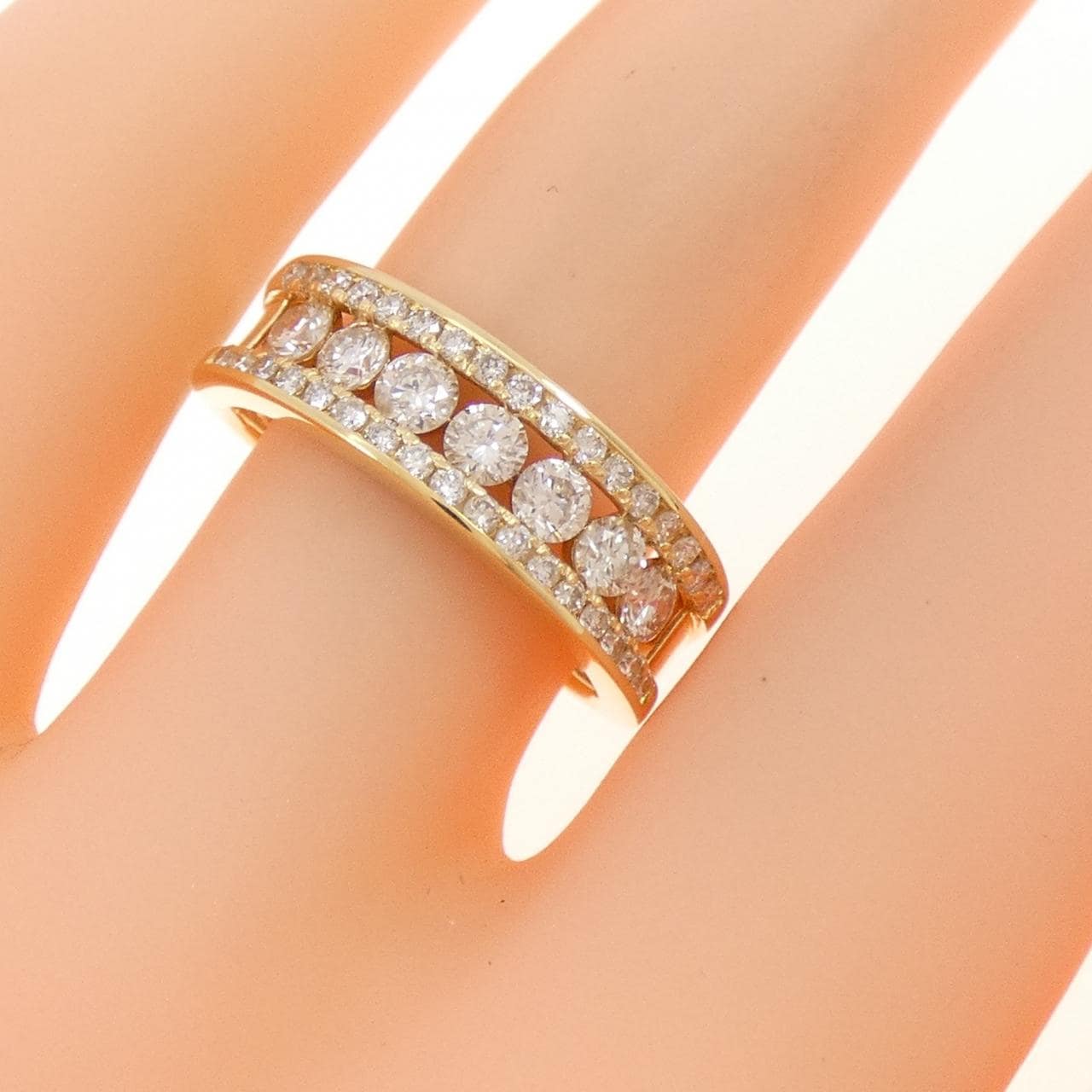 K18YG ダイヤモンド リング 0.80CT