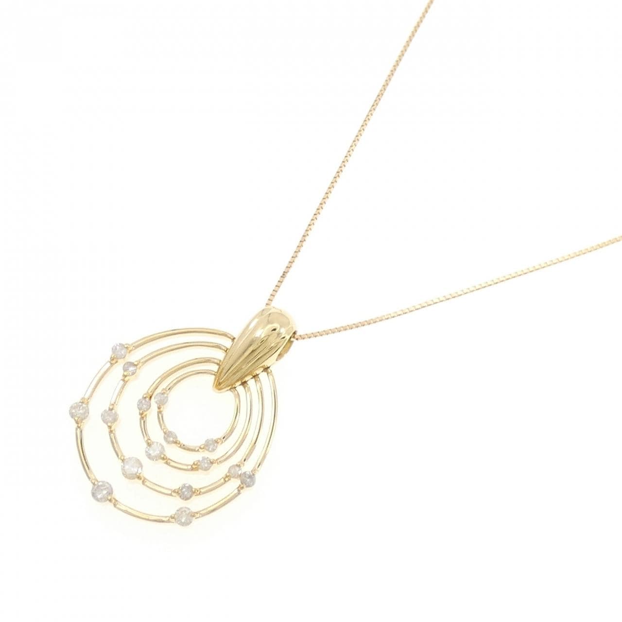 K18YG ダイヤモンド ネックレス 0.50CT