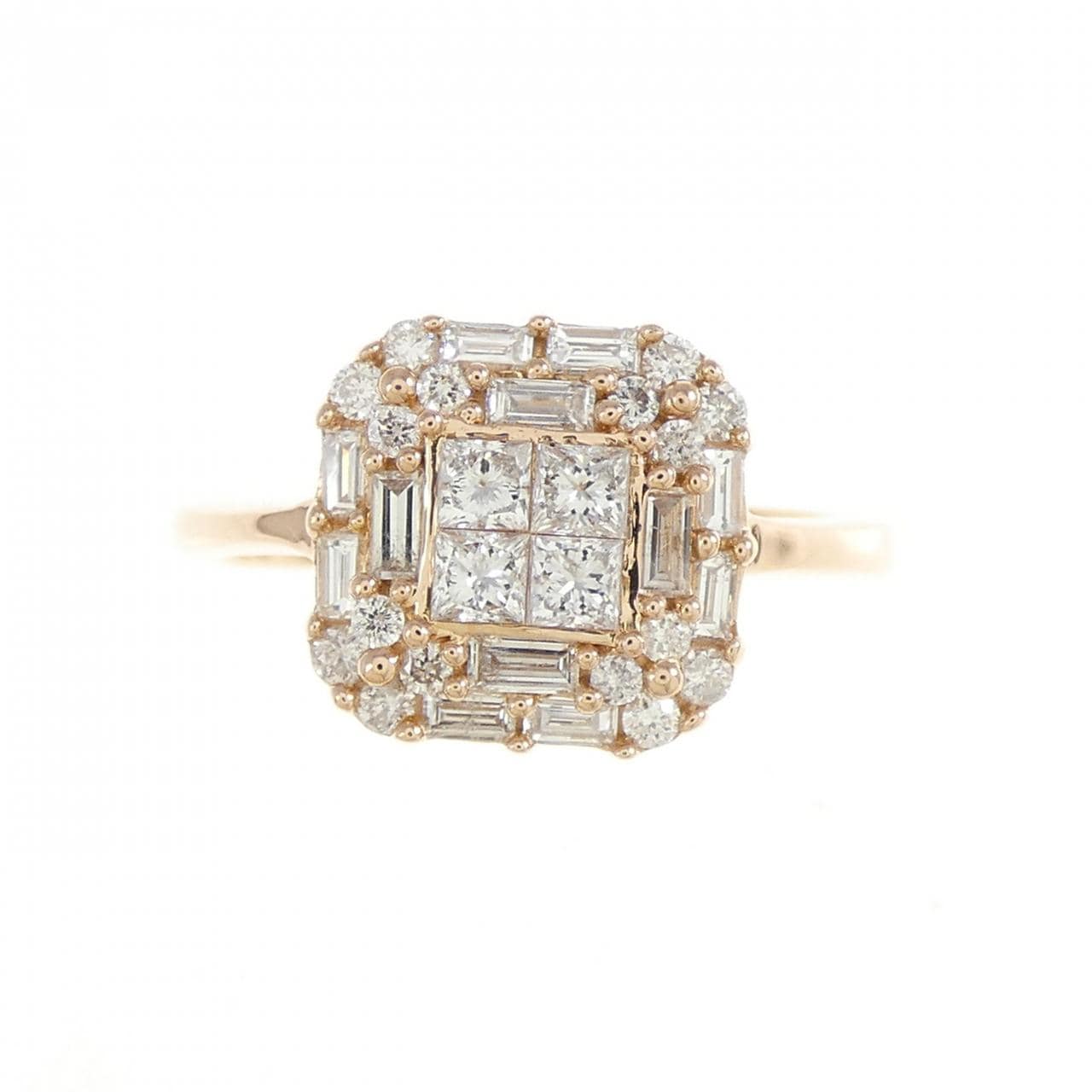 K18PG ダイヤモンド リング 0.65CT