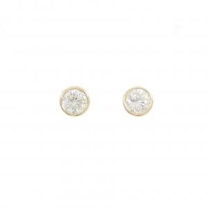 【リメイク】K18YG/ST ダイヤモンド ピアス 1.015CT 1.028CT G-H I1 Fair
