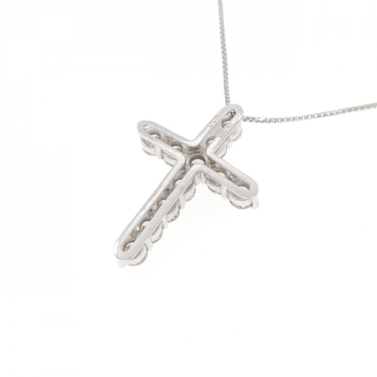 PT900/PT850 クロス ダイヤモンド ネックレス 1.00CT