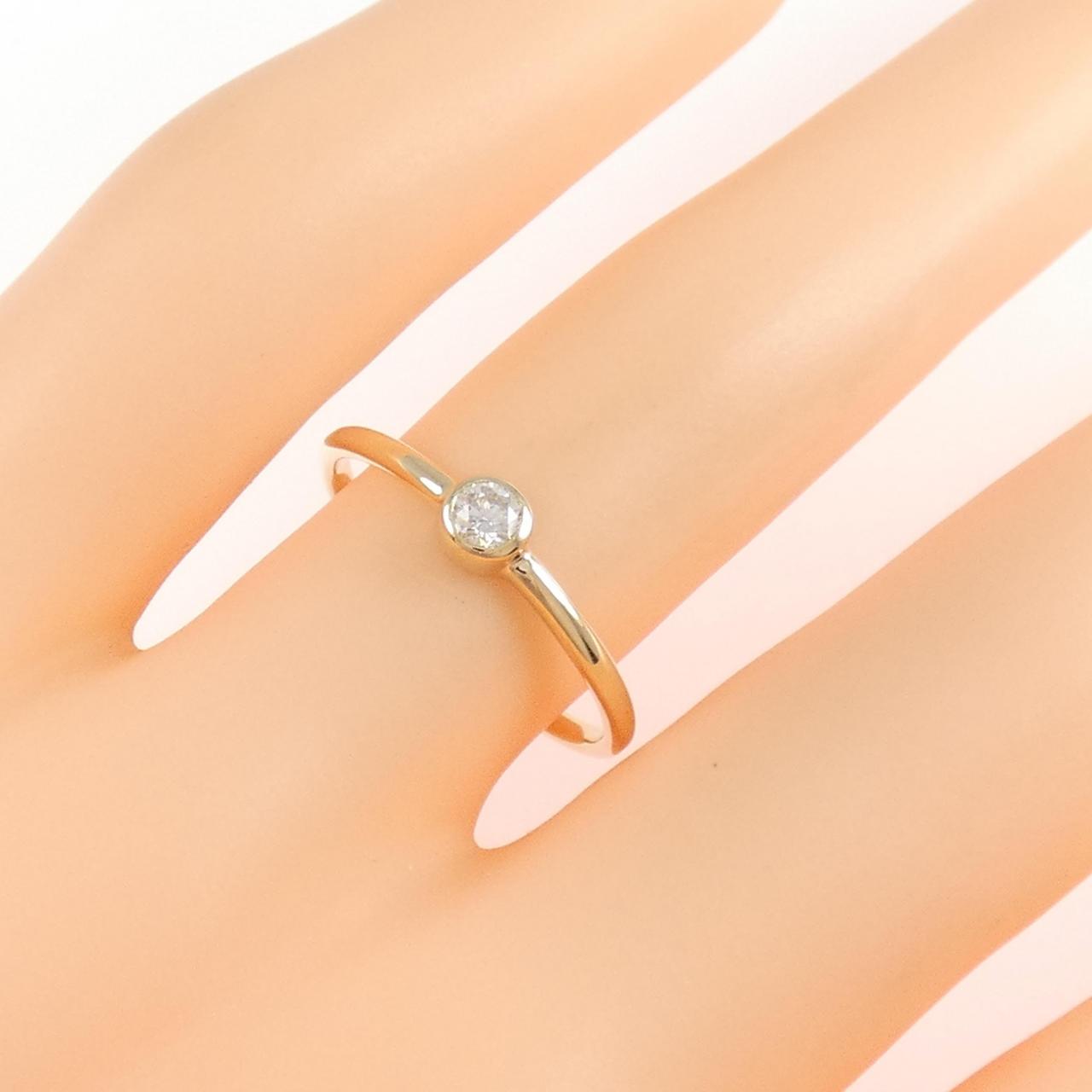 【リメイク】K10YG ダイヤモンド リング 0.10CT
