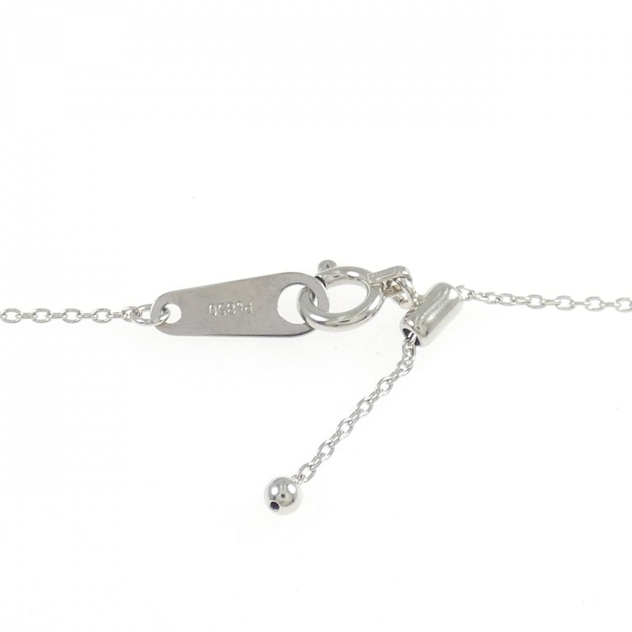 PT900/PT850 ルビー ネックレス 0.30CT