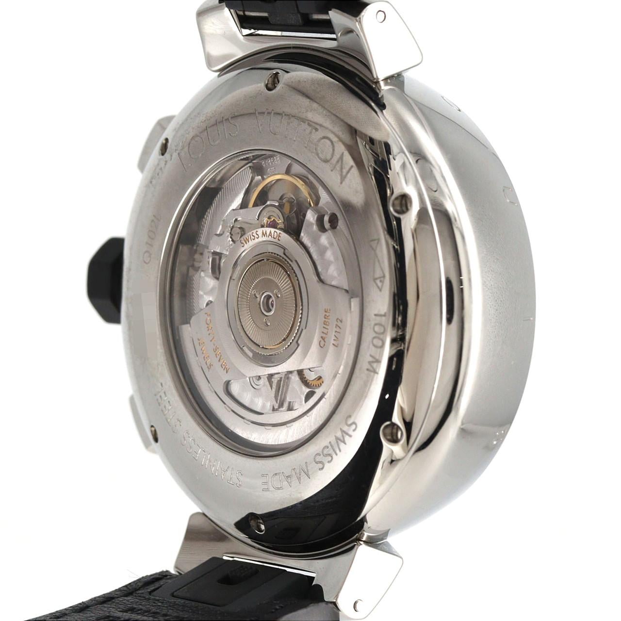 ルイヴィトン タンブールクロノヴォワイヤージュ Q102L SS 自動巻