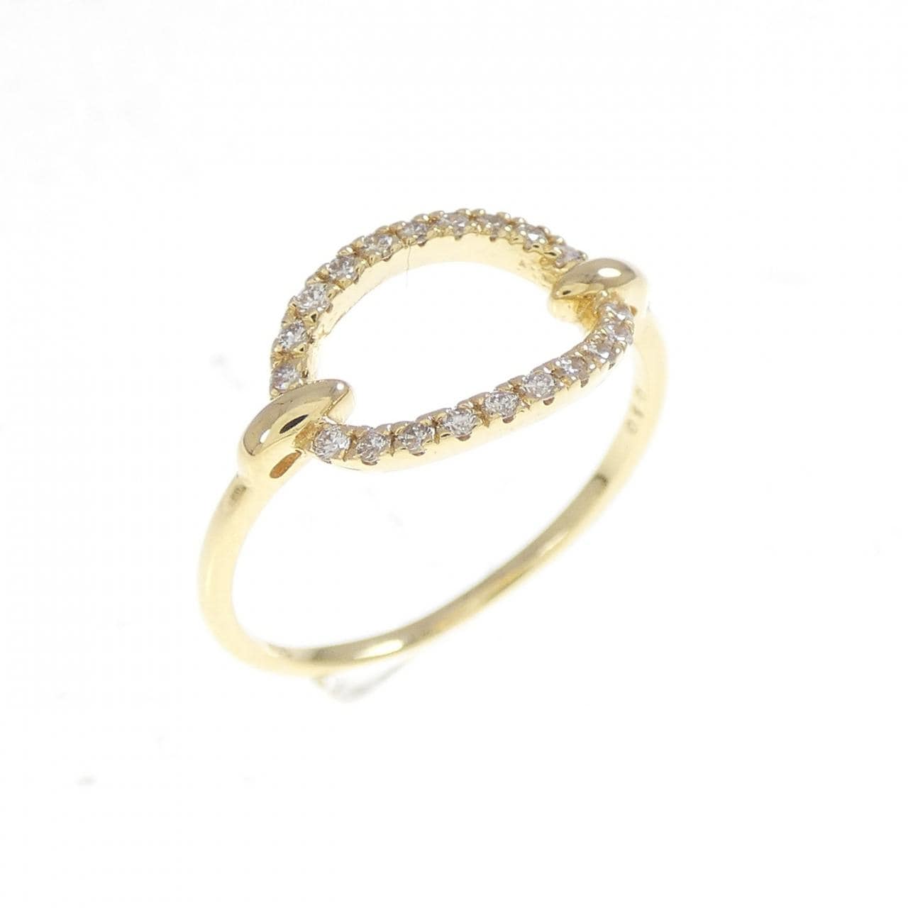 K18YG ダイヤモンド ピンキーリング 0.10CT