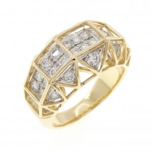 K18YG/PT900 ダイヤモンド リング 1.06CT