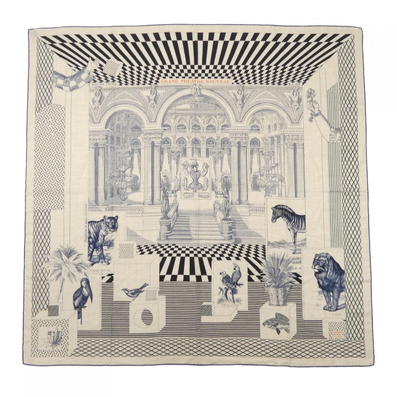 エルメス HERMES GRAND THEATRE NOUVEAU H243761S カレジェアン140 ショール