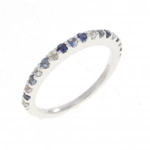 K18WG サファイヤ リング 0.30CT