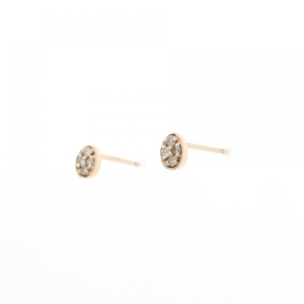 アガット ダイヤモンド ピアス 0.08CT