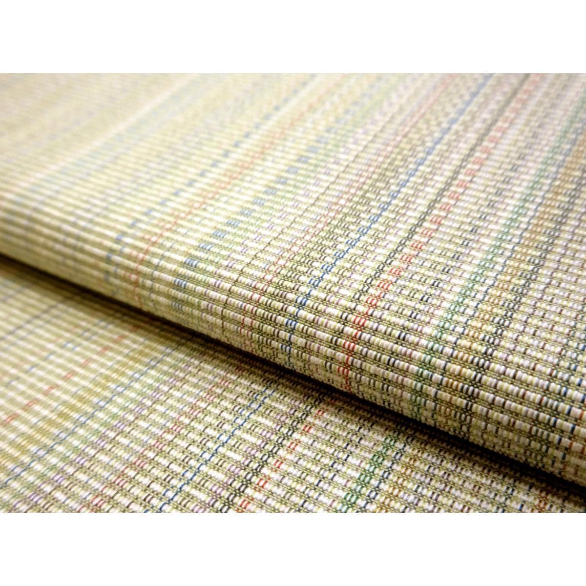 名古屋帯　塩沢紬　やまだ織　全通柄