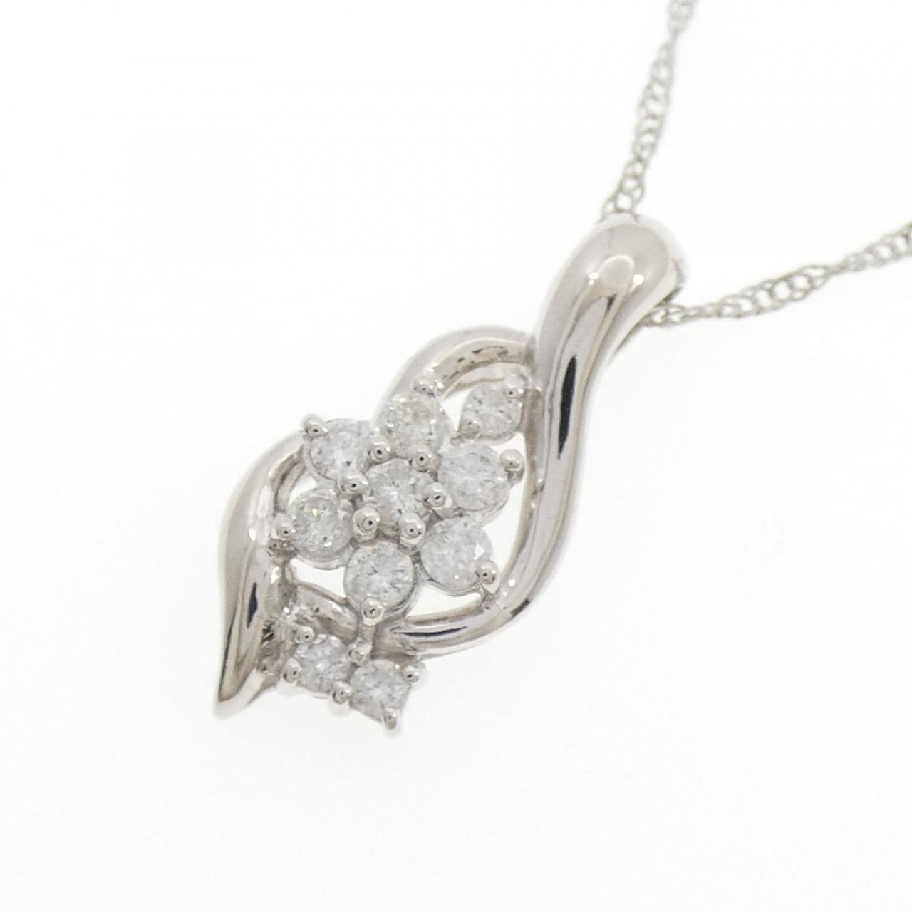 PT900/PT850 ダイヤモンド ネックレス 0.50CT