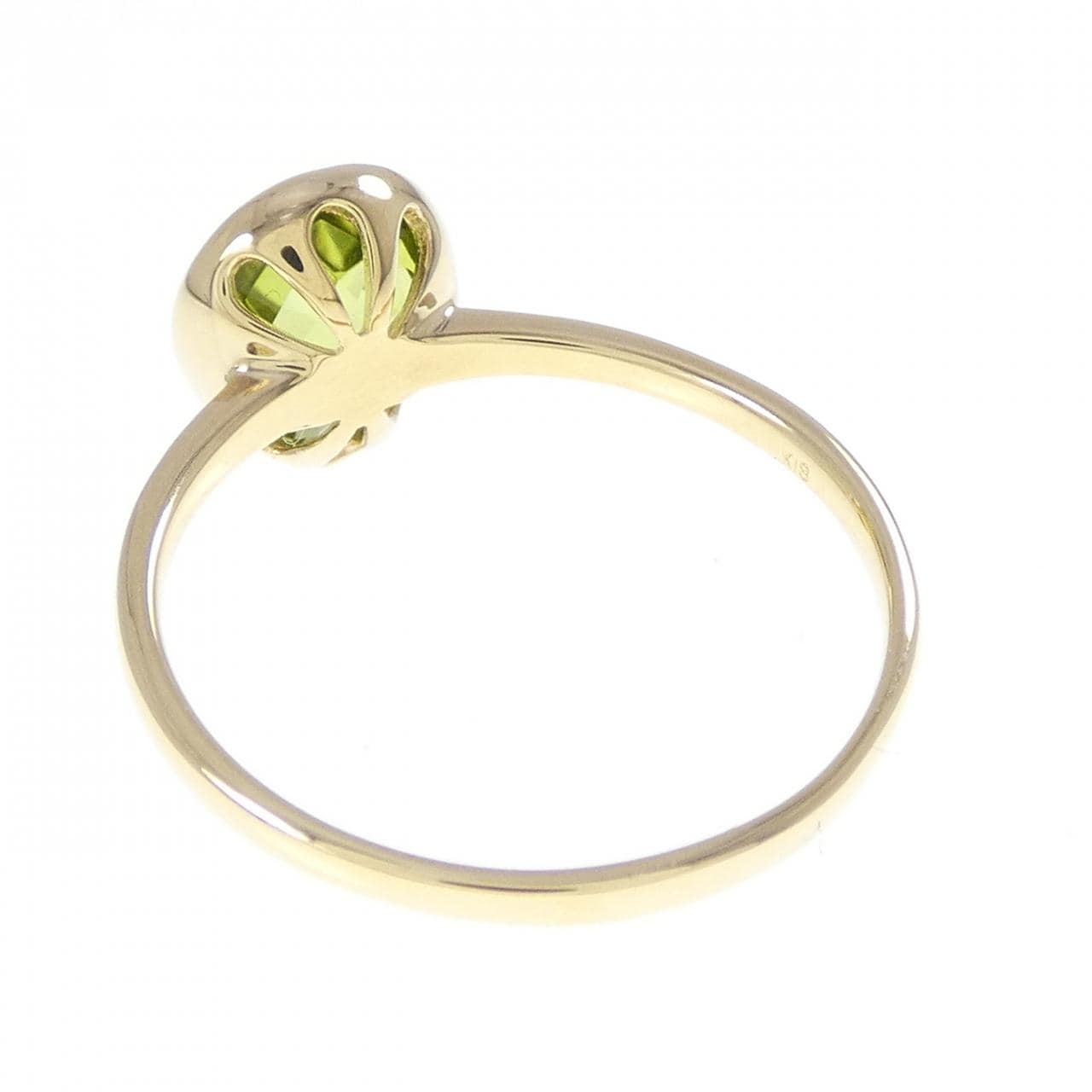 K18YG ペリドット リング