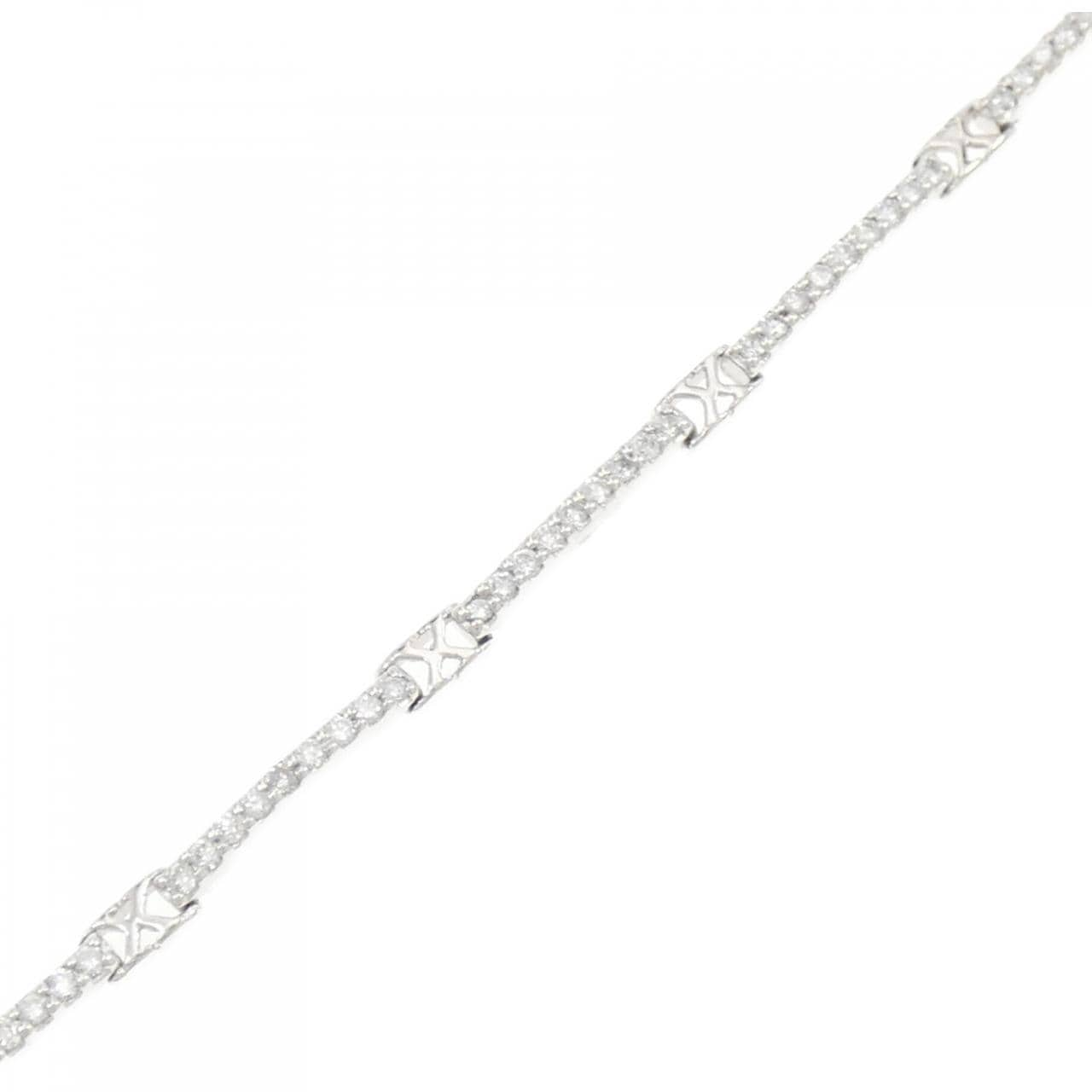 750WG Diamond Bracelet 0.64CT