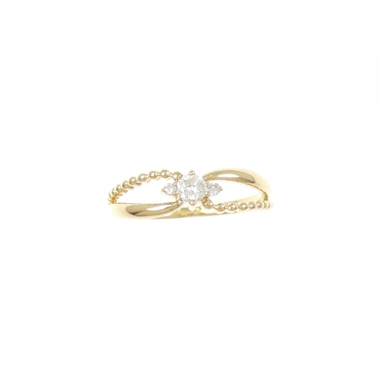 K18YG ダイヤモンド リング 0.12CT