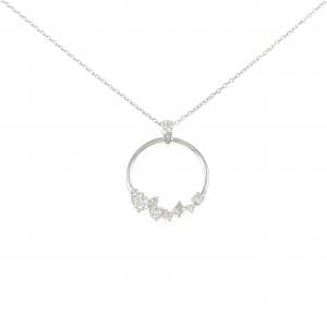 K18WG ダイヤモンド ネックレス 0.12CT