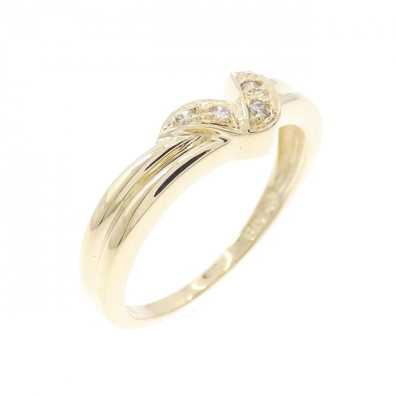 K18YG ダイヤモンド リング 0.04CT