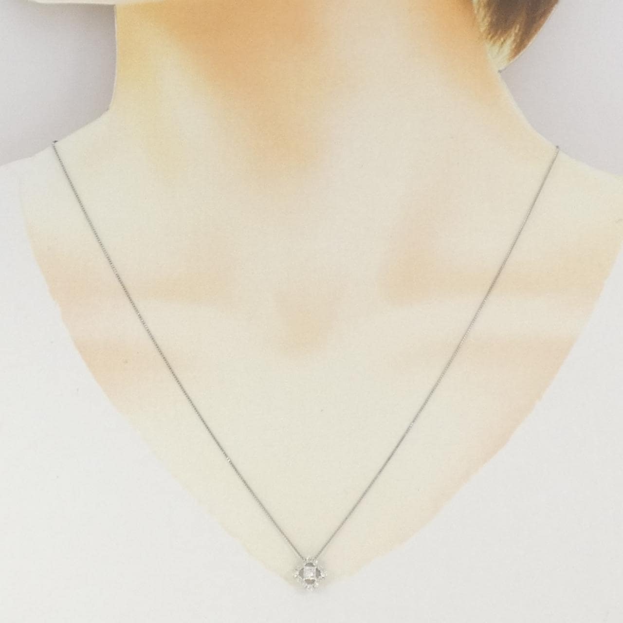 PT950/PT850 ダイヤモンド ネックレス 0.183CT
