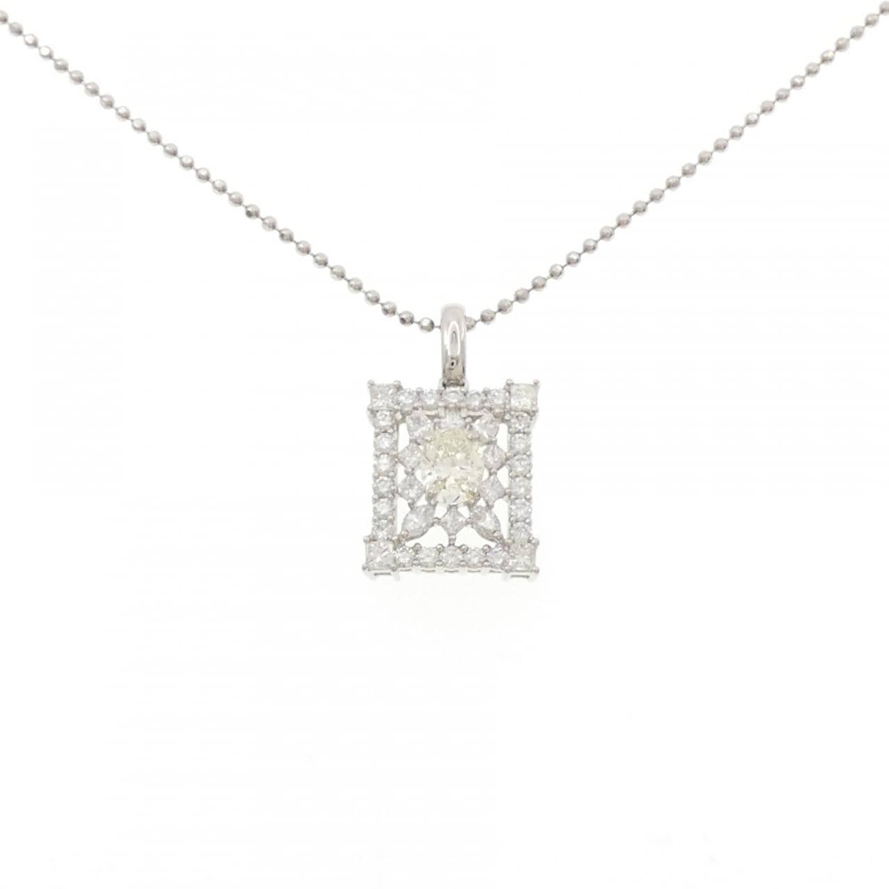 PT900/PT850 ダイヤモンド ネックレス 0.76CT