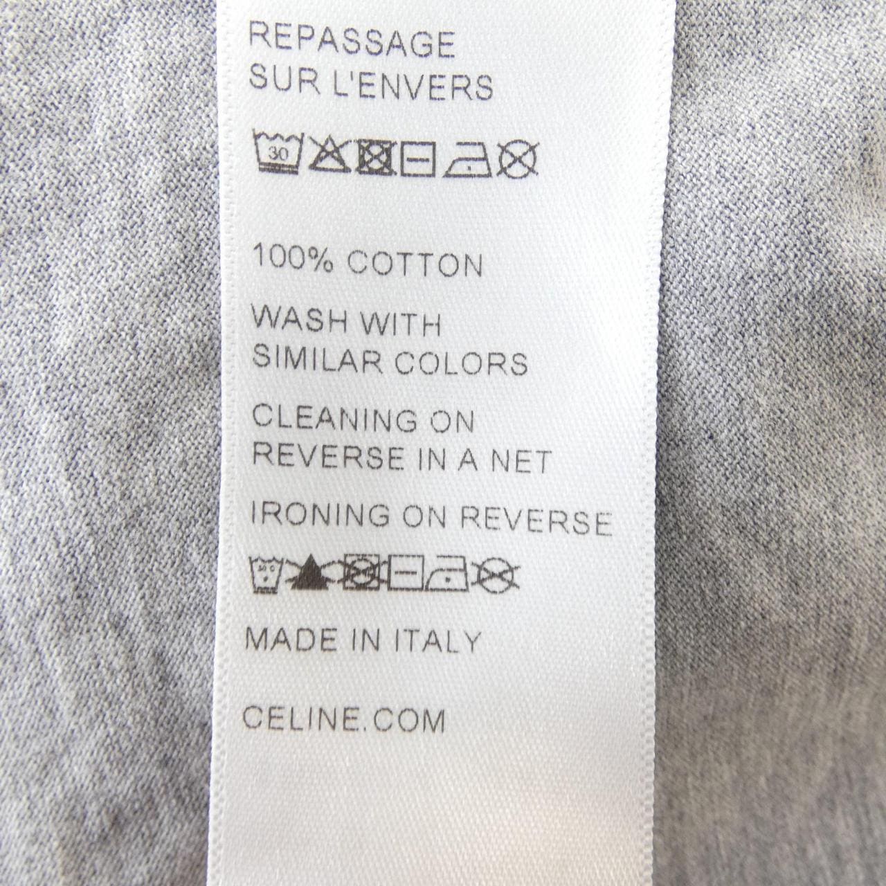 セリーヌ CELINE CELINEプリント クロップドTシャツ 2X761671Q Tシャツ