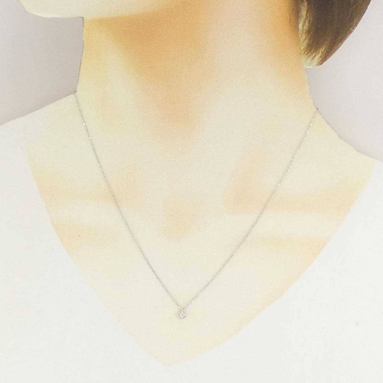 コメ兵｜K10WG ハート ダイヤモンド ネックレス 0.05CT｜ジュエリー