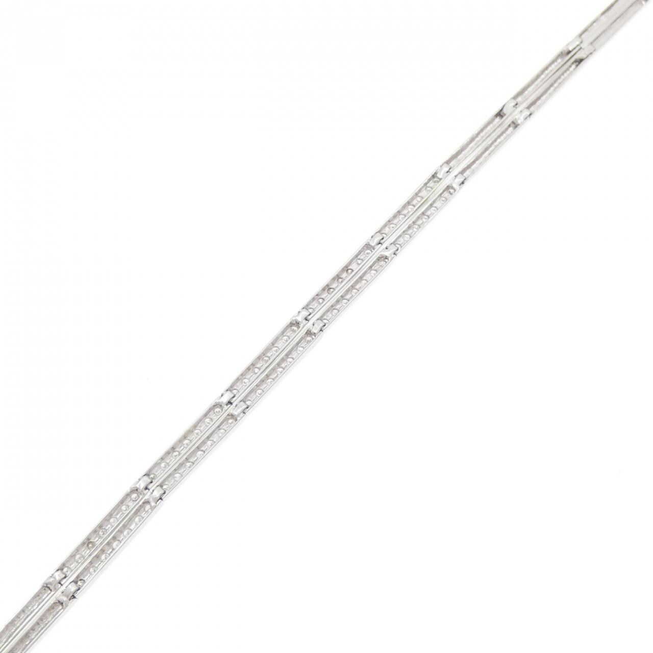K18WG ダイヤモンド ブレスレット 0.50CT