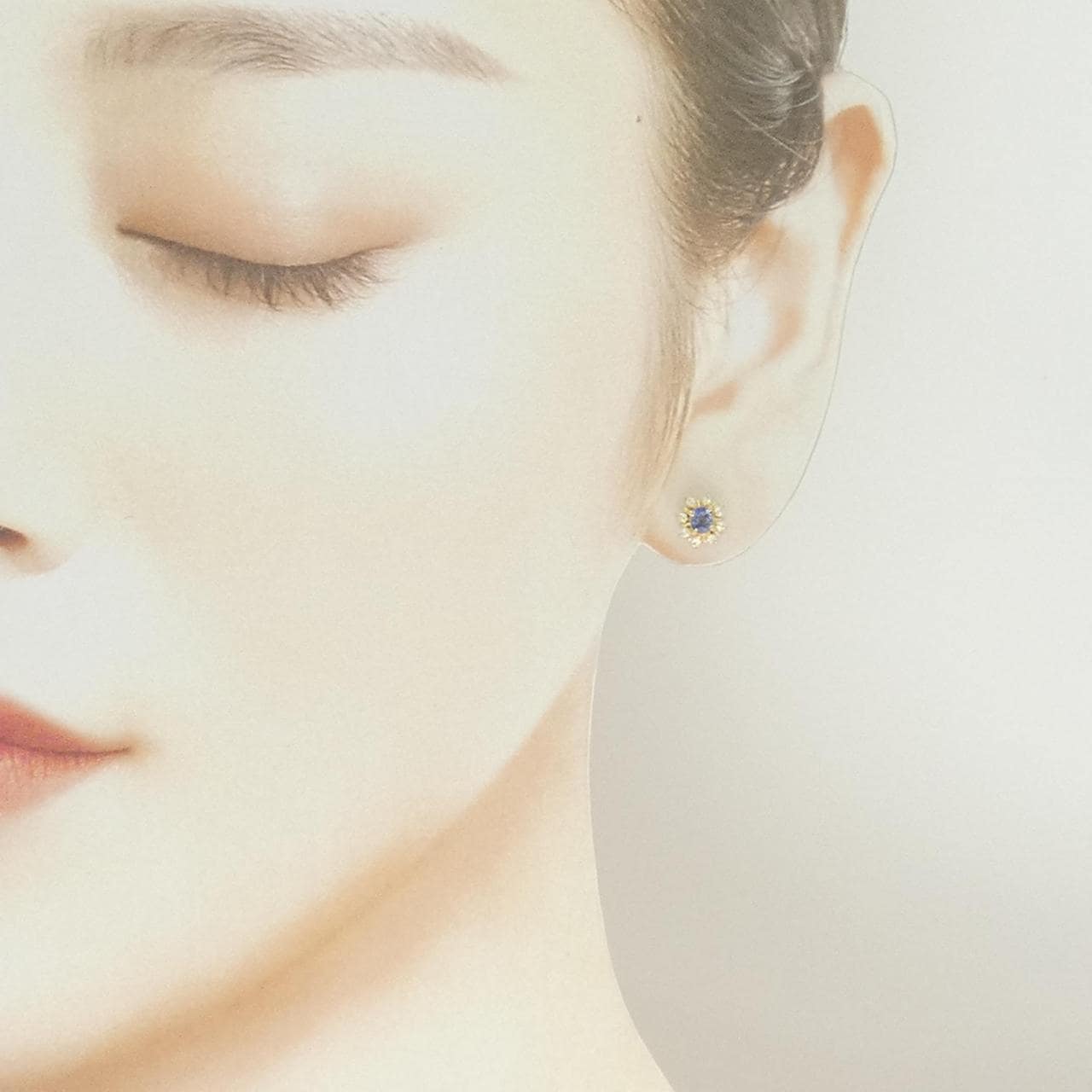 K18YG サファイヤ ピアス
