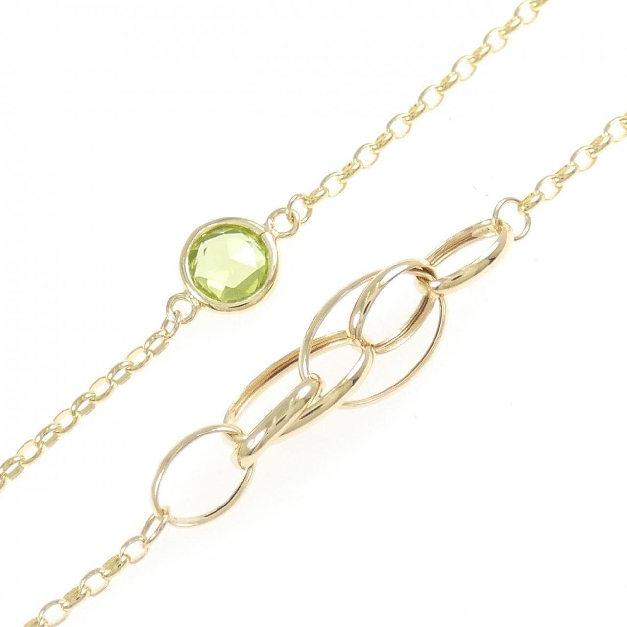 K18YG ペリドット ネックレス 3.00CT