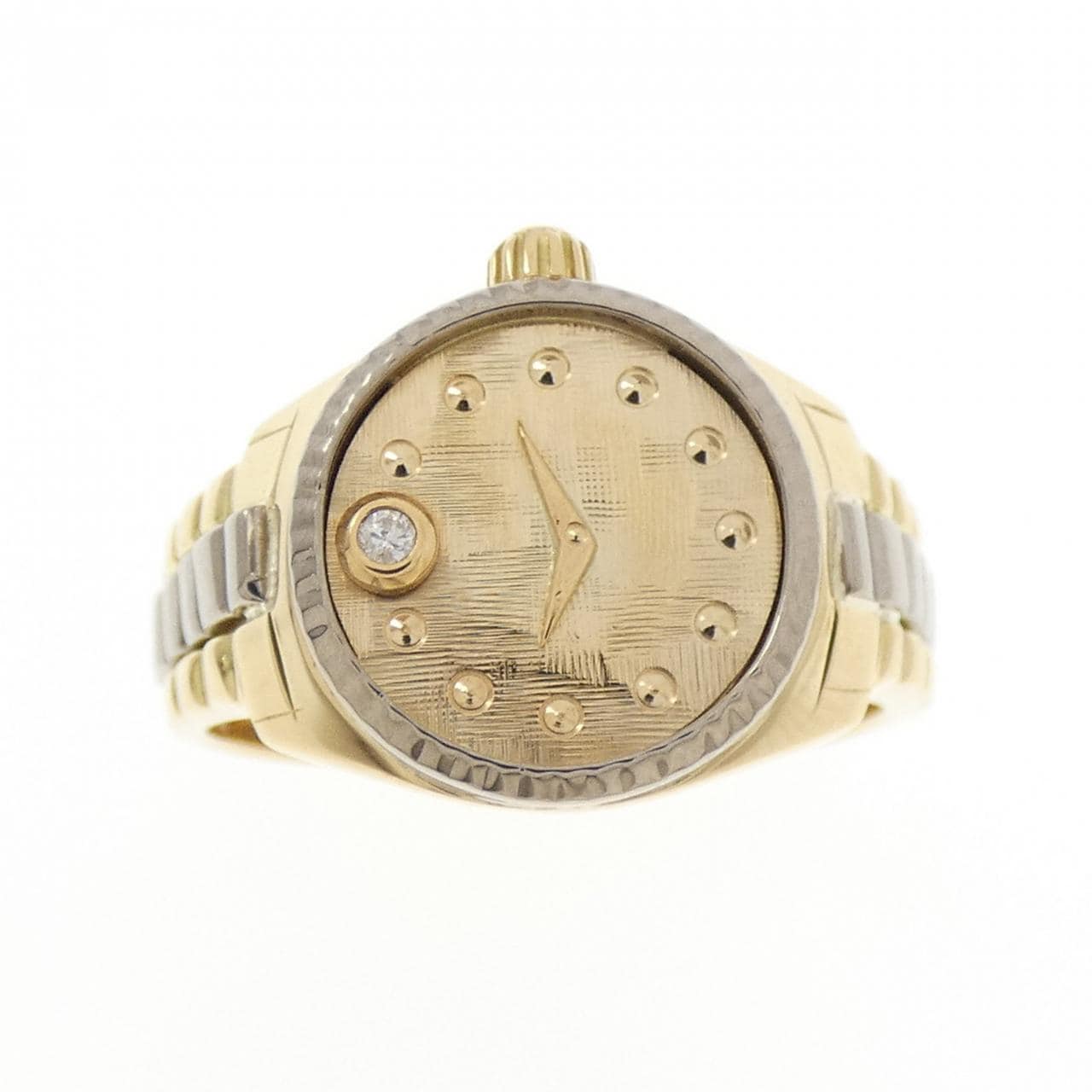 K18YG/K18WG ダイヤモンド リング 0.01CT