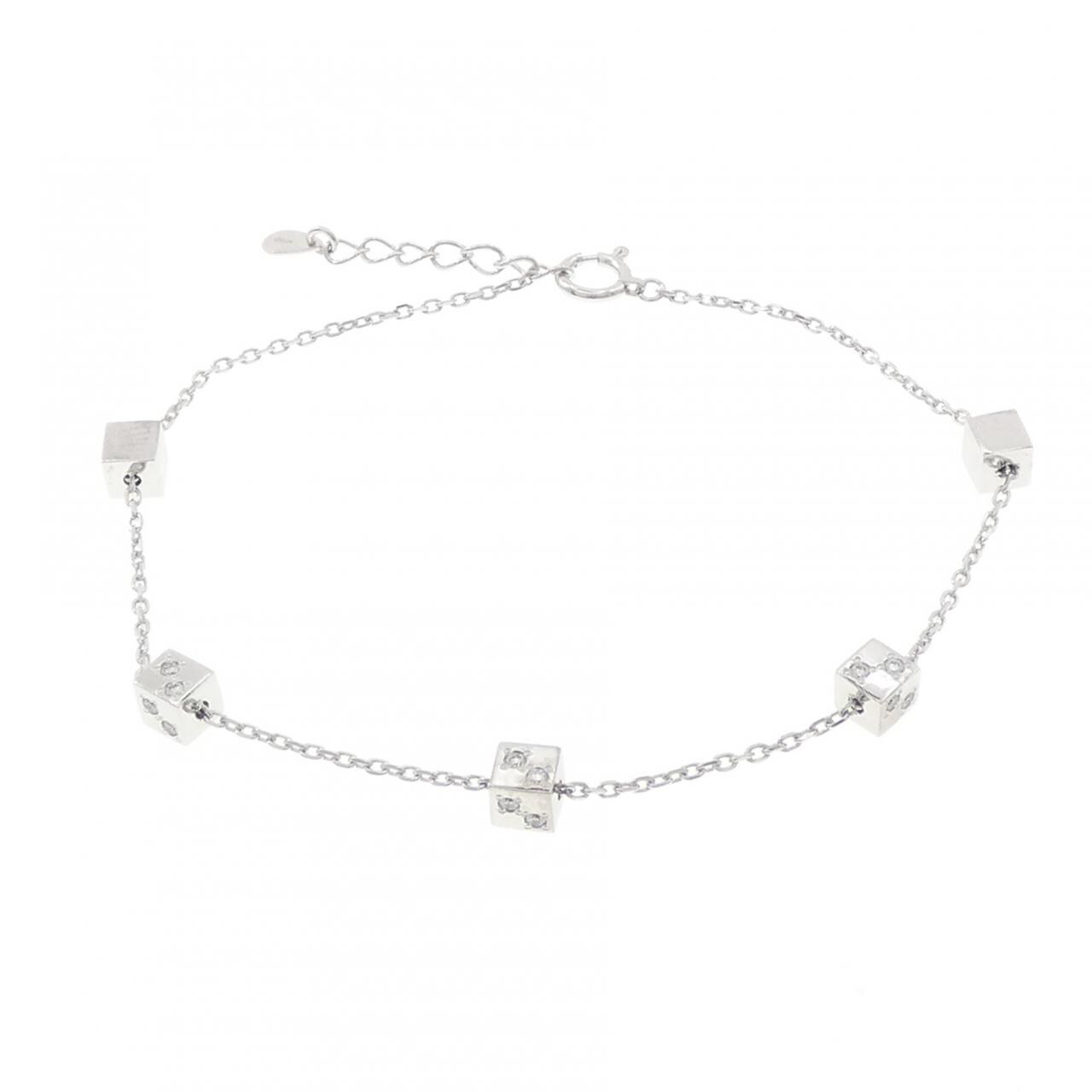 K18WG ダイヤモンド ブレスレット 0.24CT