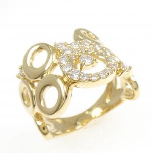 K18YG ダイヤモンド リング 0.45CT