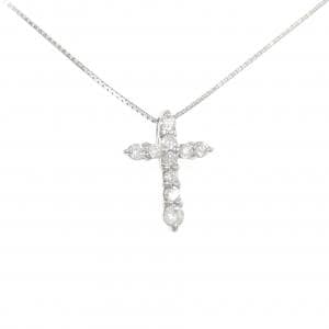 PT900/PT850 クロス ダイヤモンド ネックレス 0.50CT