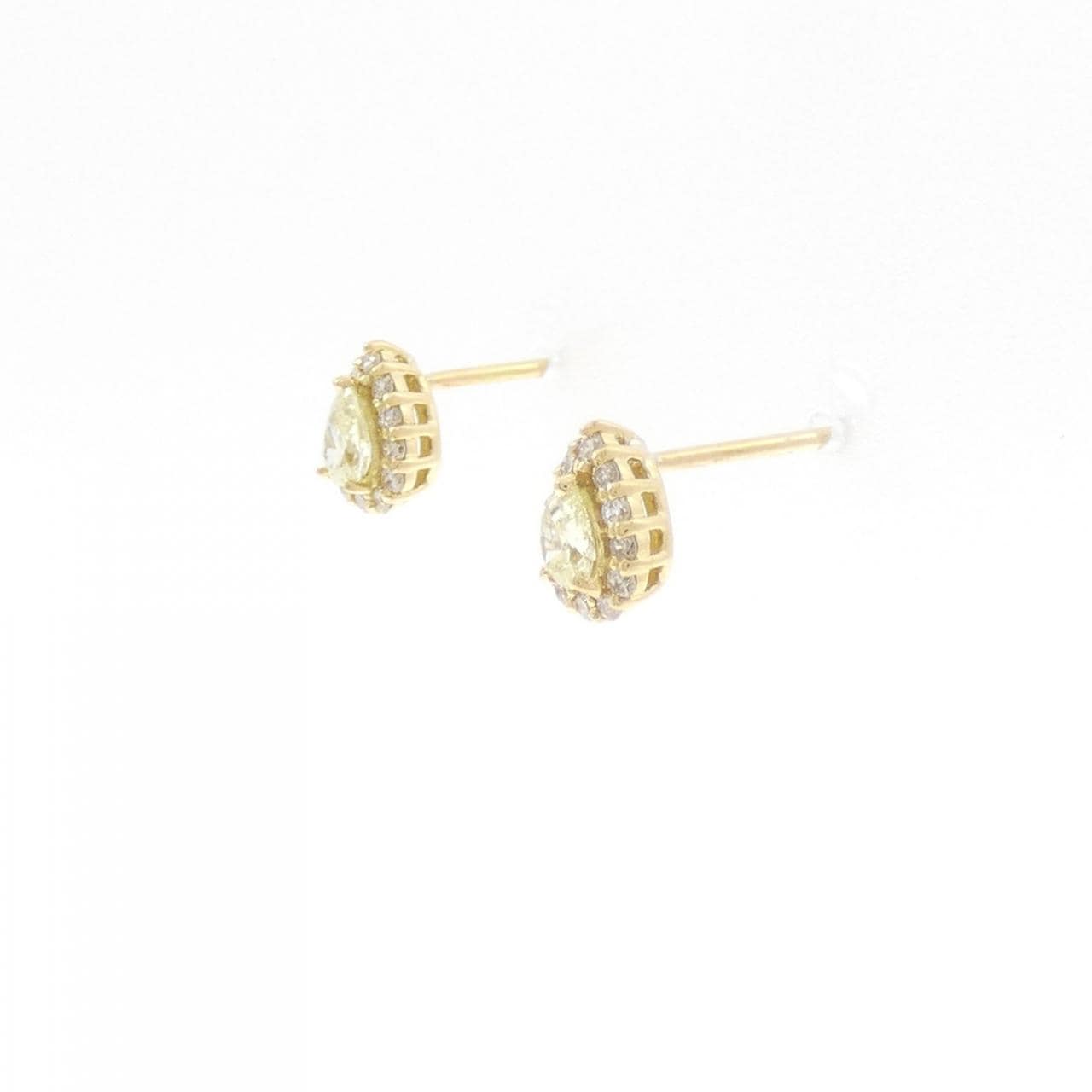 【新品】K18YG ダイヤモンド ピアス 0.24CT