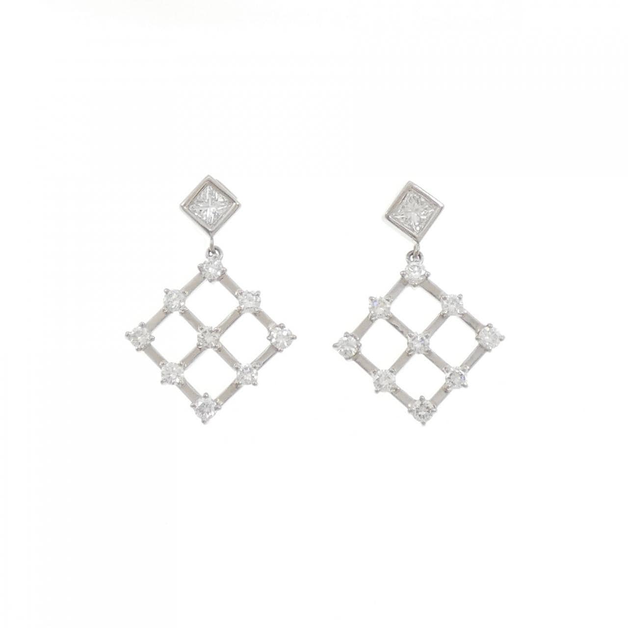 PT900 ダイヤモンド ピアス 1.34CT