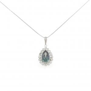クレサンベール 合成アレキサンドライト ネックレス 1.61CT