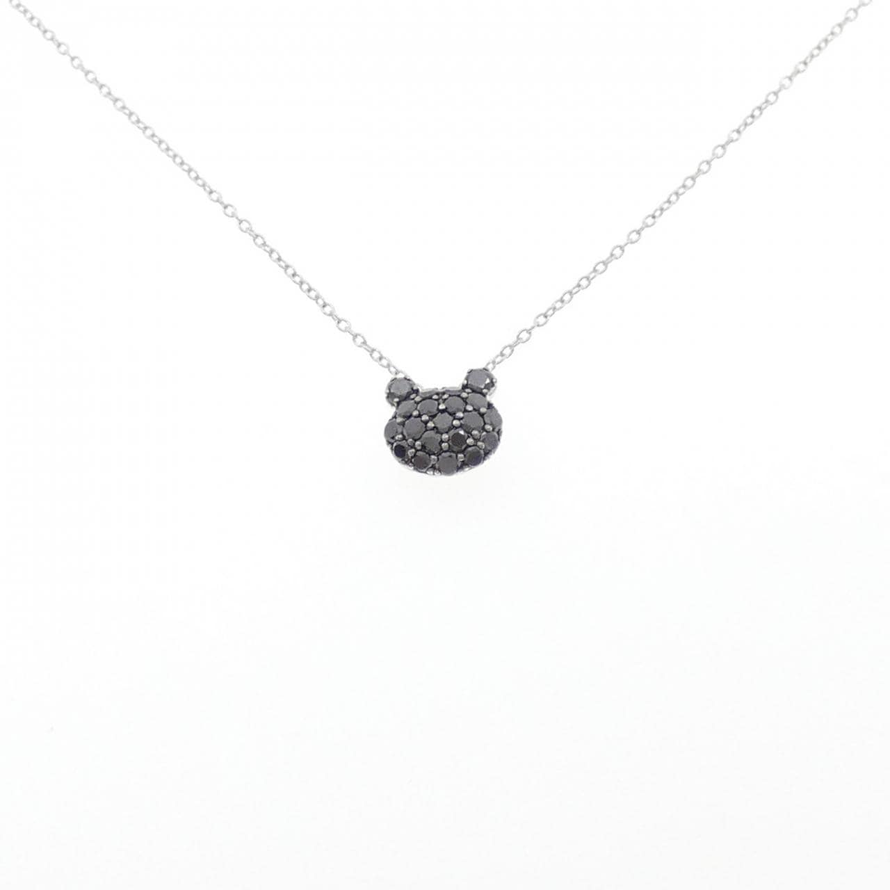 K18WG/K18BG ダイヤモンド ネックレス 0.58CT