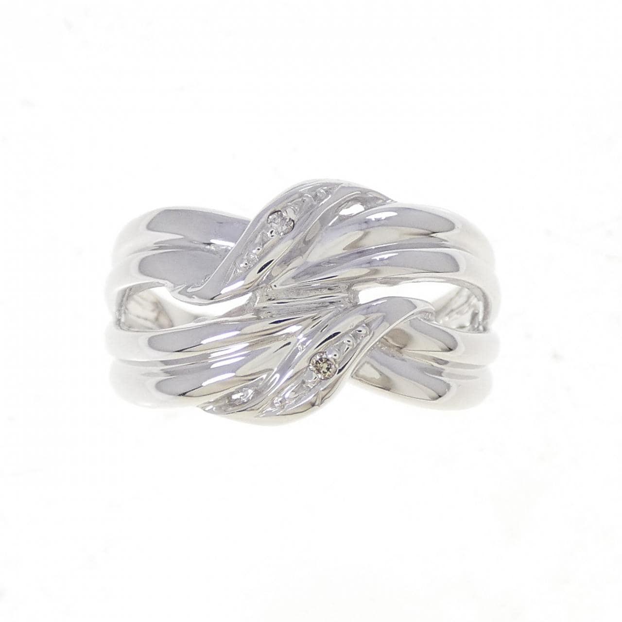 K10WG ダイヤモンド リング 0.01CT