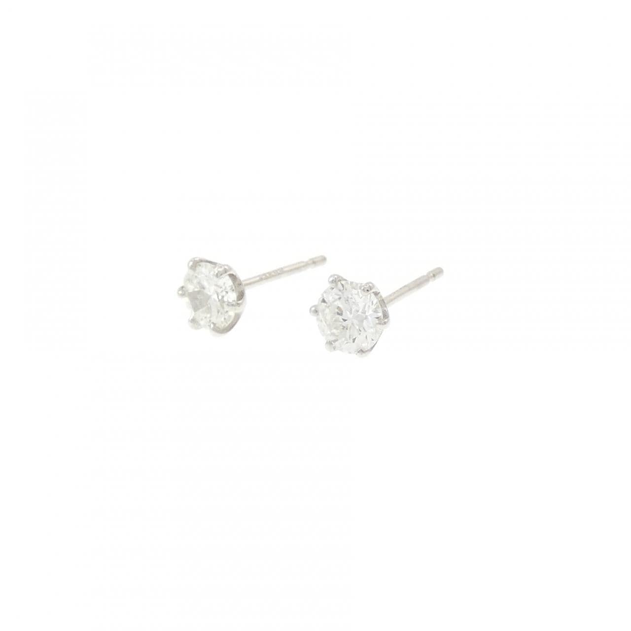 PT900 ダイヤモンド ピアス 0.200CT 0.225CT H-I SI2-I1 Good-Fair