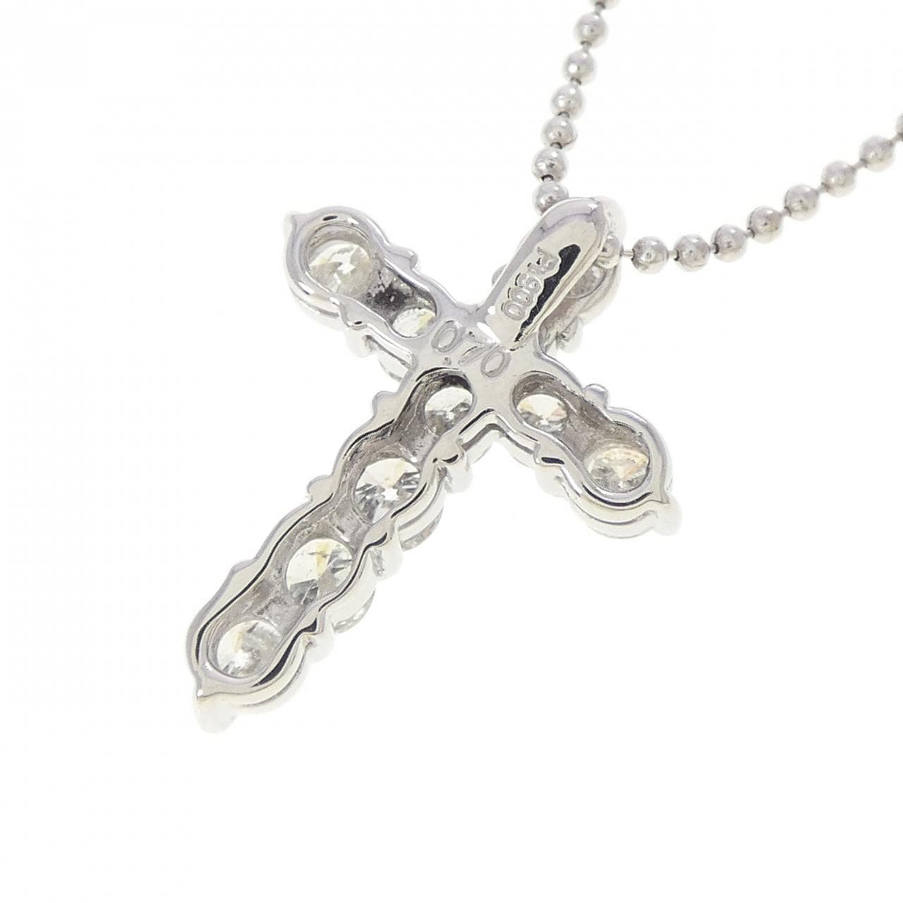 PT900/PT850 クロス ダイヤモンド ネックレス 0.70CT