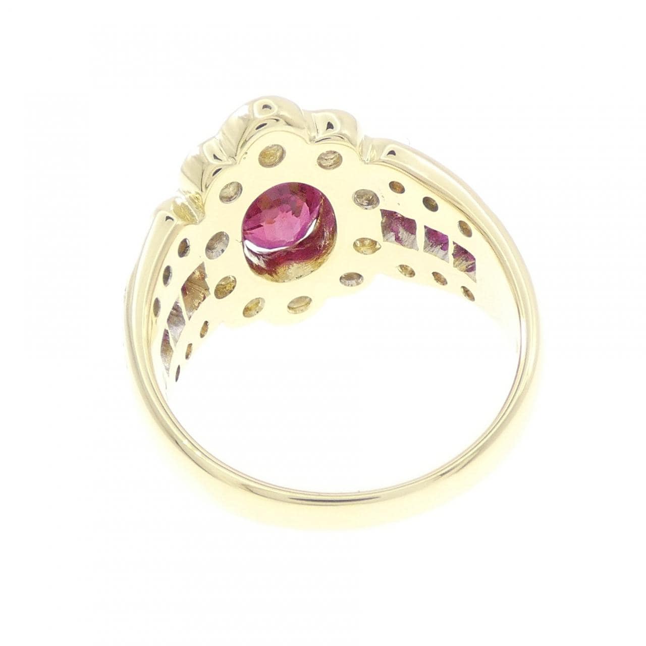 K18YG ルビー リング 2.15CT