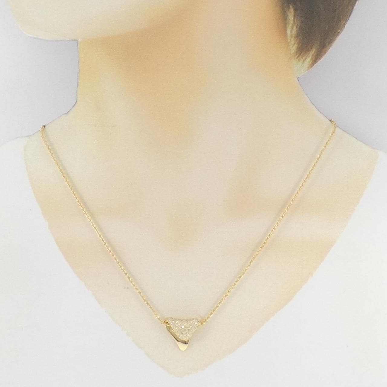 K18YG ダイヤモンド ネックレス 0.62CT