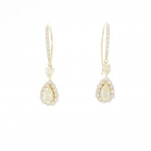 【新品】K18YG ダイヤモンド ピアス 1.10CT