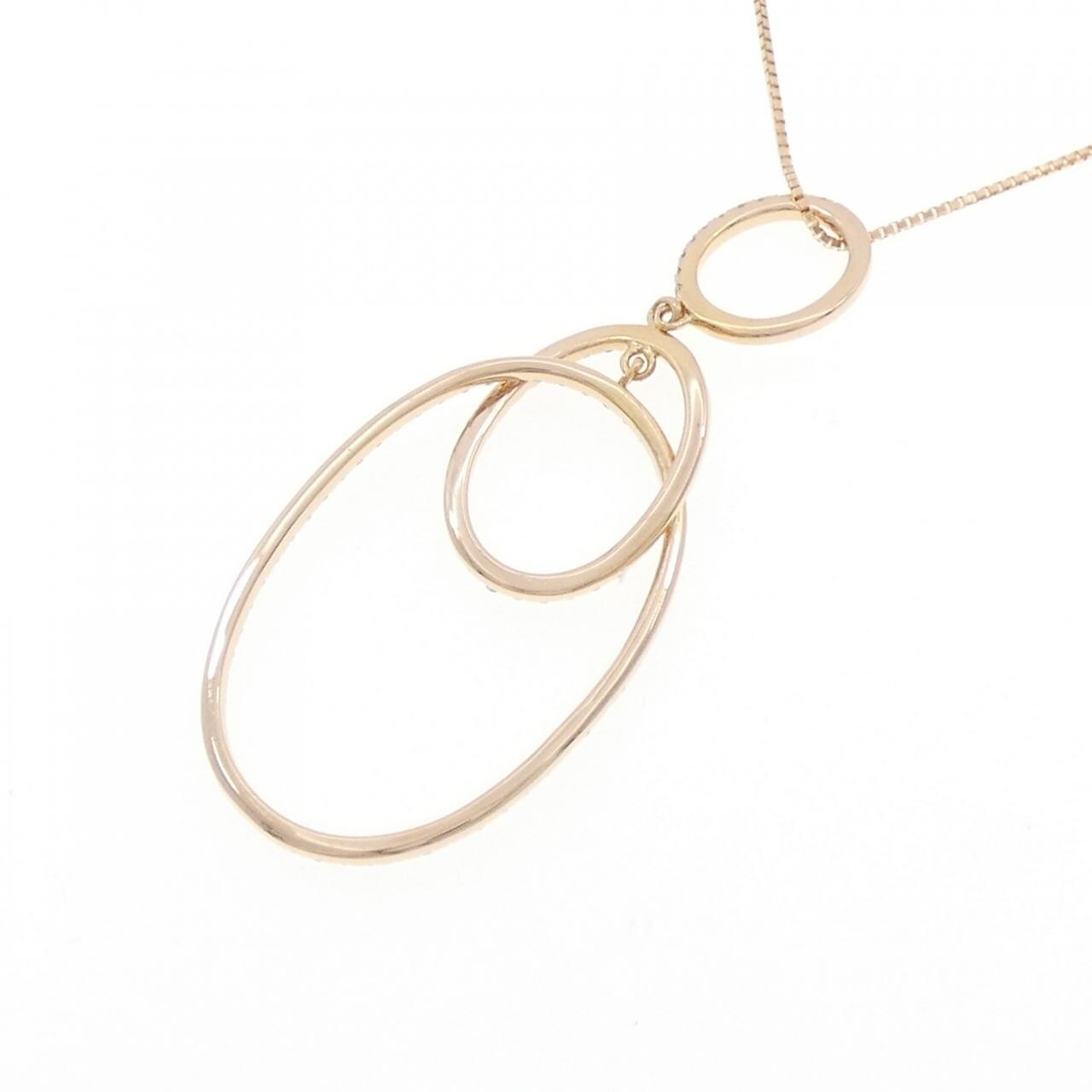 K18PG ダイヤモンド ネックレス 0.57CT
