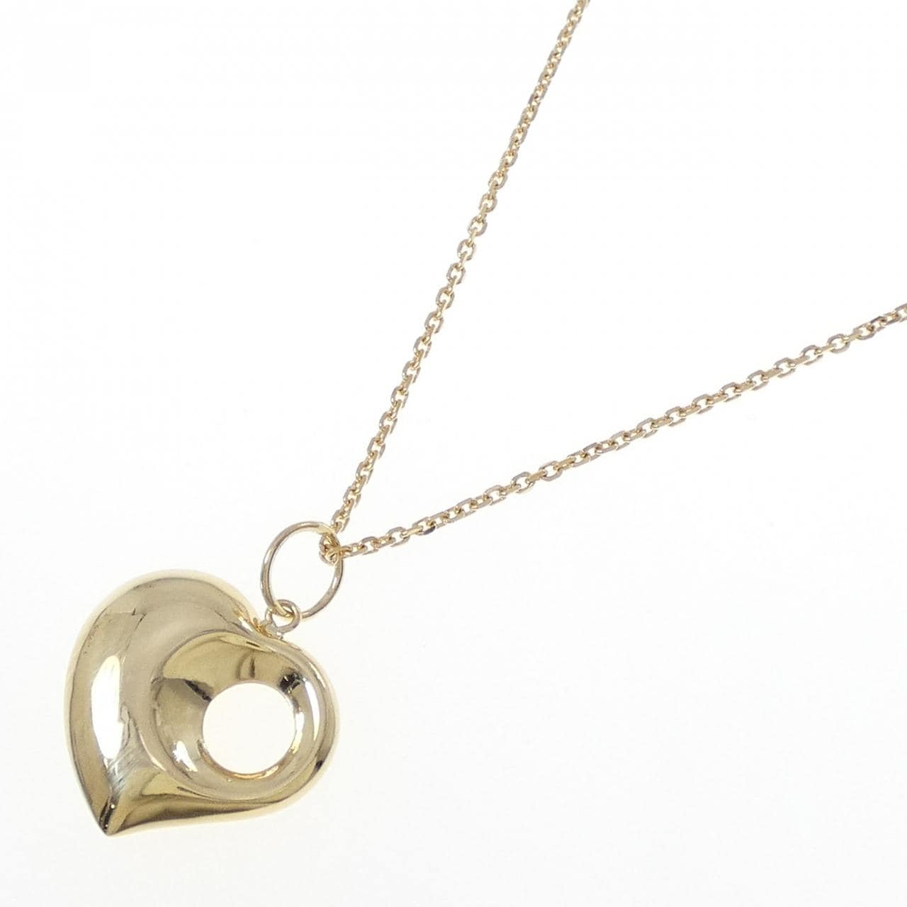 K18YG ハート ネックレス