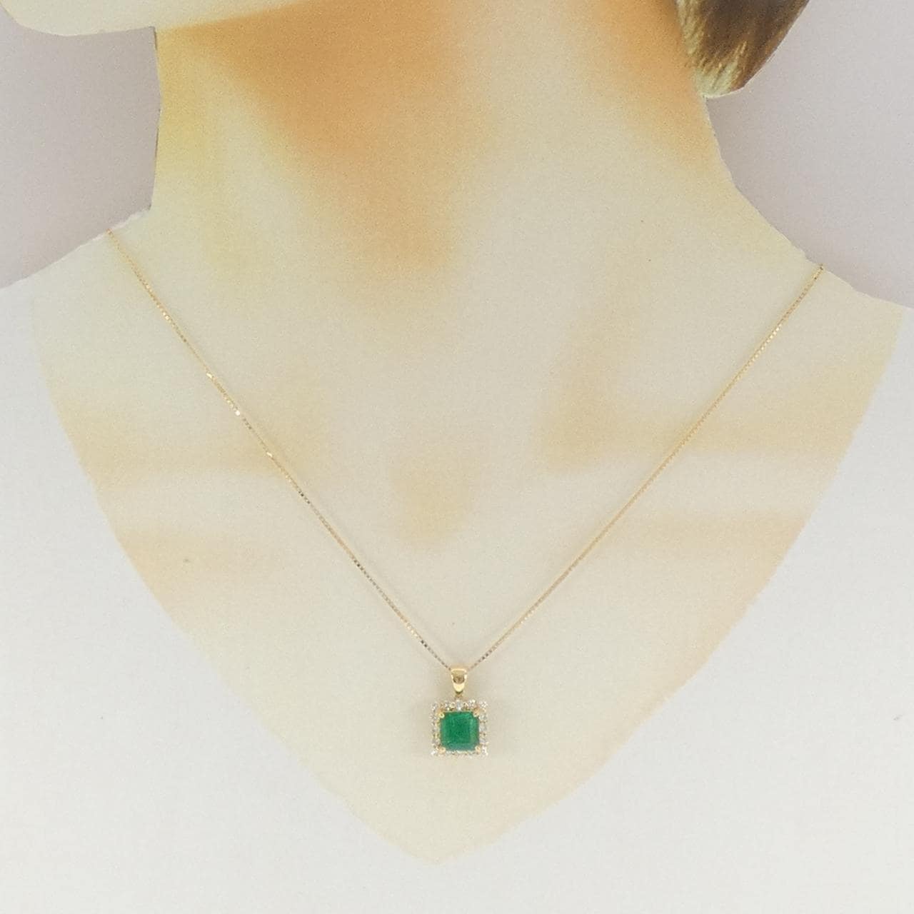 【リメイク】K18YG エメラルド ネックレス 1.947CT コロンビア産