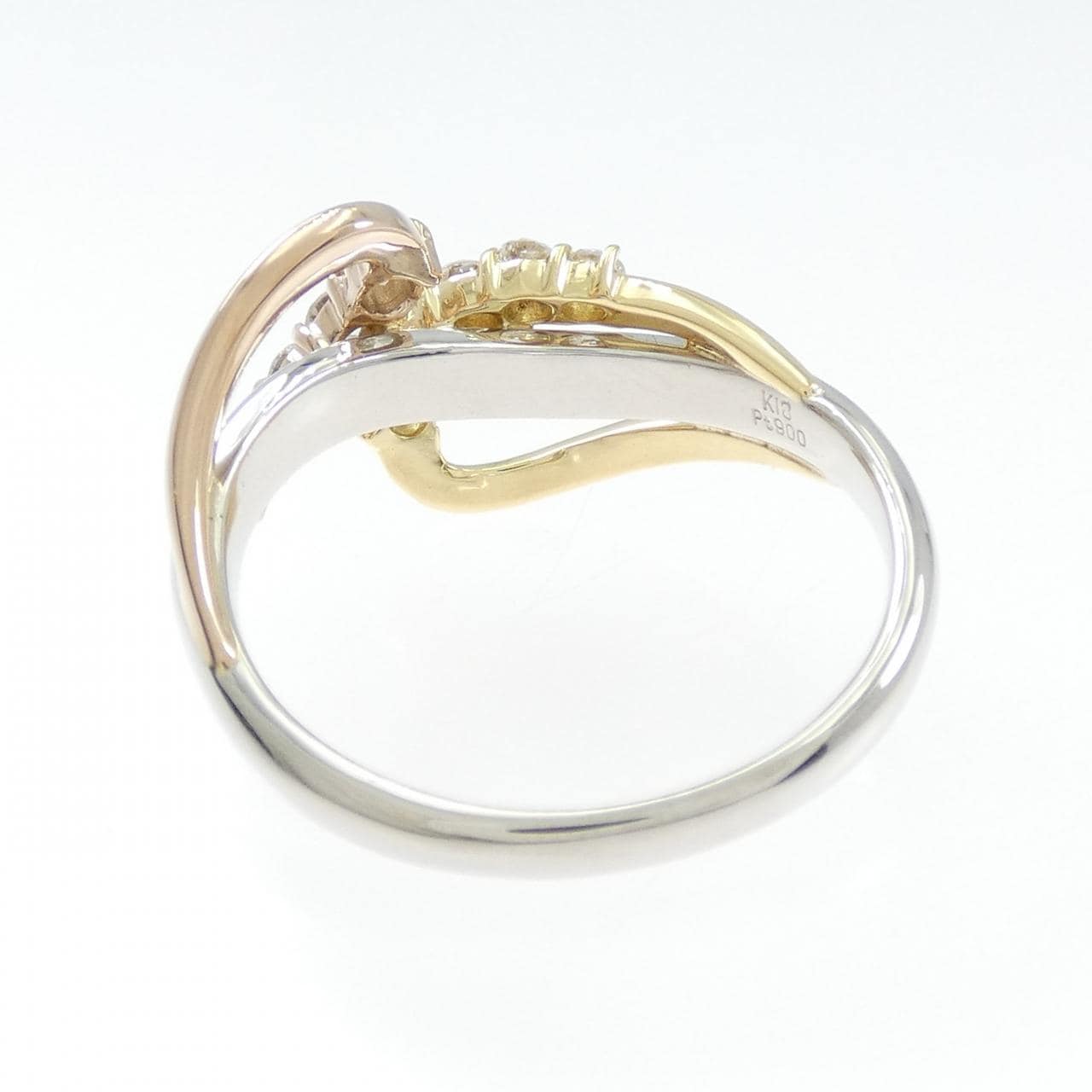PT900/K18/K18PG ダイヤモンド リング 0.50CT