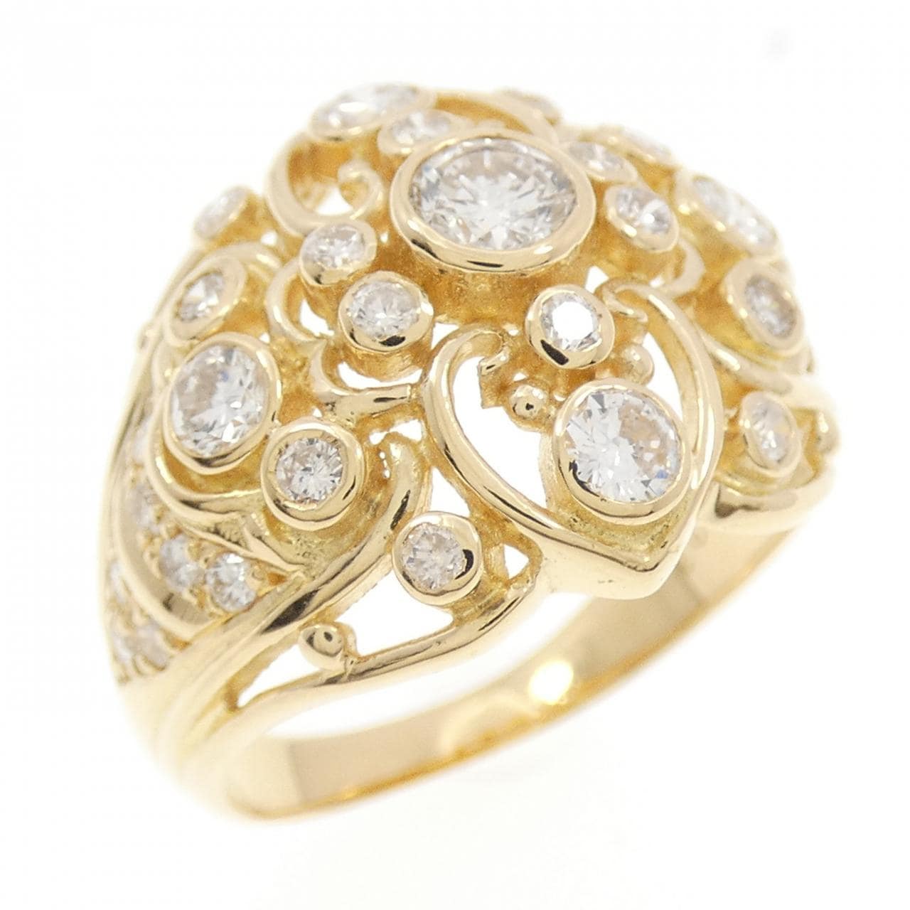 K18YG ダイヤモンド リング 1.01CT